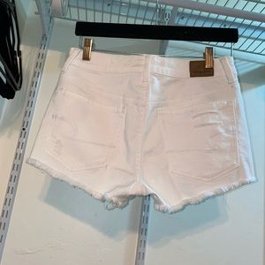 American Eagle White denim shorts